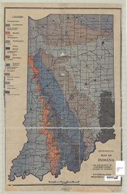 Geologic map of Indiana