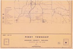 [Monroe County, Indiana, existing use of land.] Sheet 3. Perry Township, Monroe County, Indiana, existing use of land