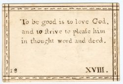 18. To be good is to love God