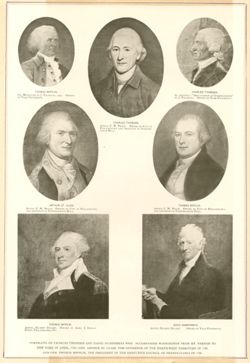 Portraits of Charles Thomson and David Humphreys Who Accompanied Washington from Mt. Vernon to New York in April, 1789