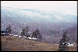 November snow in Allegheny Mountains west of Corington, Va