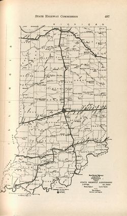 Market highways of the state of Indiana
