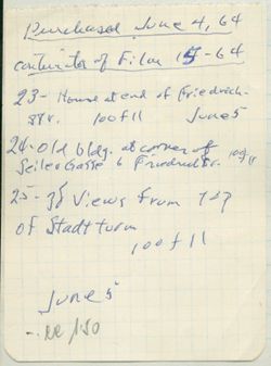 Notebook, April 29, 1964-June 4, 1964