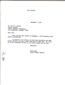 Letter from Birch Bayh to John R. Nesbitt, December 7, 1979
