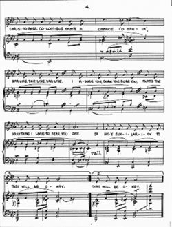 Any Similarity, piano-vocal score, July 24, 1950