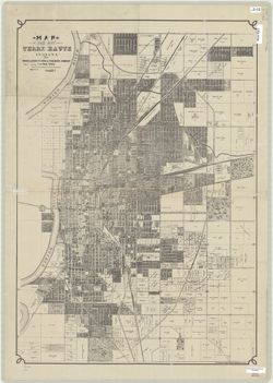 Map of the City of Terre Haute Indiana