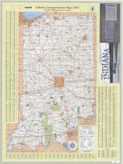 Indiana transportation map, 2003
