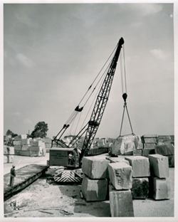 Indiana Limestone Co. stacking yard