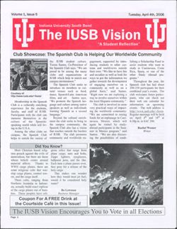 2006-04-04, The IUSB Vision