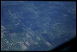Ohio's fields are more regularly shaped. United flight. NY-Chgo