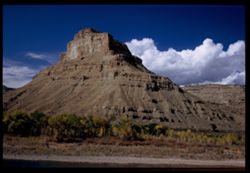 A pyramid mtn. along US 6 and Colorado river east of Grand Junction.