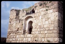 Corner of wall of ancient fortress Byblos LEBANON