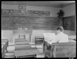 Hohenberger in Oak Grove school house