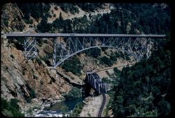 Twin bridges near Pulga, Butte county