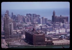 N. by E. from top of Prudential Bldg. Chicago