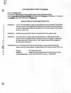 00-04-08 Resolution to Fund GRIF Initiative (IU College Democrats)