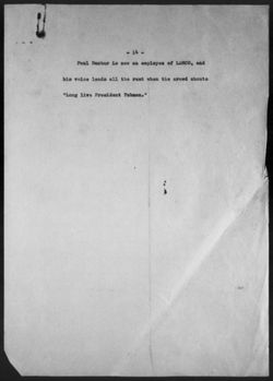 Draft Concerning the Assassination Attempt on Tubman , undated
