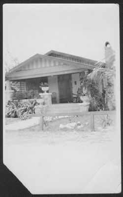 Exterior of house in Miami, Florida, 1926-1927.