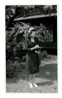 Woman standing outside