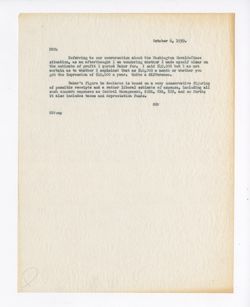 6 October 1939: To: Roy W. Howard. From: George B. Parker.