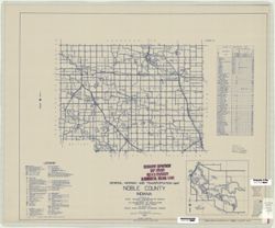 General highway and transportation map of Noble County, Indiana