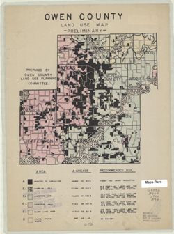 Owen County [Indiana] land use map : preliminary