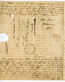 Beal, John, New Harmony, Indiana. To Achilles Fretageot, care of William Maclure, Mexico., 1835 Feb. 16