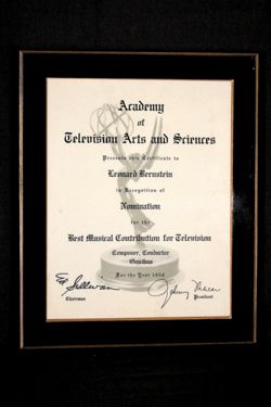 Emmy Nomination Award 1956 - Musical Contribution