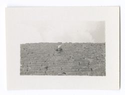 Item 1059. - 1059a. Unidentified man on steps, possibly of the Castillo.