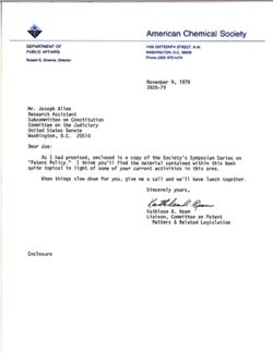 Letter from Kathleen A. Ream to Joseph Allen, November 9, 1979