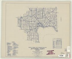 General highway and transportation map of Jefferson County, Indiana