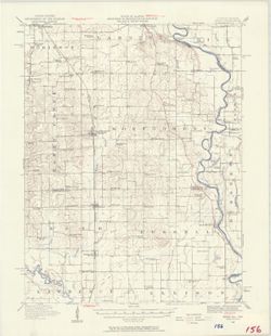 Illinois-Indiana Birds quadrangle : topography [1958 reprint]