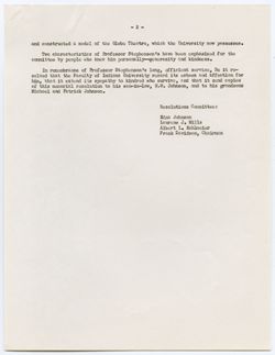Memorial Resolution for Henry T. Stephenson, ca. 21 January 1958