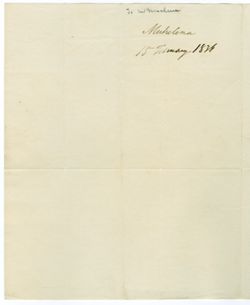 Michelena, Francisco, Mexique. To Willaim Maclure, Mexico., 1836 Feb. 15