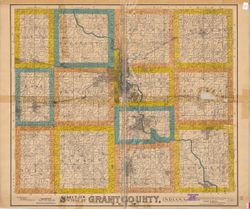 Smith's Map of Grant County, Indiana