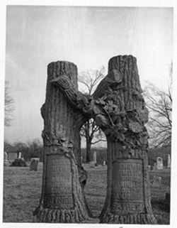 Twin Tree Trunk (erected by Amanda Goudy)
