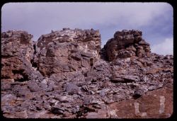 Rocks above Pass at 12, 110 ft. elevation. Rocky Mtn. Nat'l Park.
