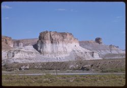 Rock above Green river near town of Green River, Wyoming