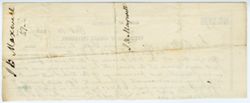 Receipt of payment to James Maxwell for the sum of $57, 10 October 1839