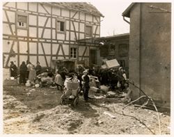 Looting goods from a German owned store
