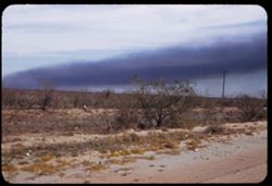 Great smoke cloud from carbon plant stretches across sky 9 miles west of Odessa Texas