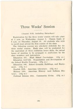"Indiana University Summer Session Preliminary Announcement 1933" vol. XXI, no. 1