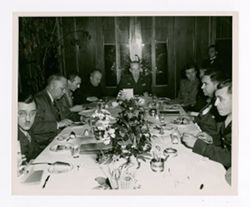 Group of men dining together