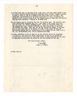 4 February 1944: To: George B. Parker. From: Louis B. Seltzer.