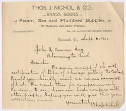 Nichol & Co., Thomas J. 1900
