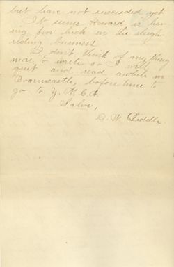Letters written to Janie, January-February 1894