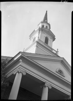 Angle shot of Christian church