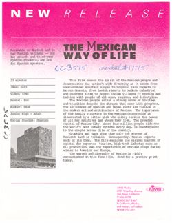 The Mexican Way of Life