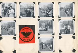 Scrapbook page featuring United Farm Worker protests