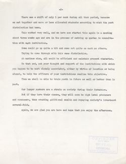 "Notes for Remarks State Assembly Woman's Club." -Union Building February 25, 1955